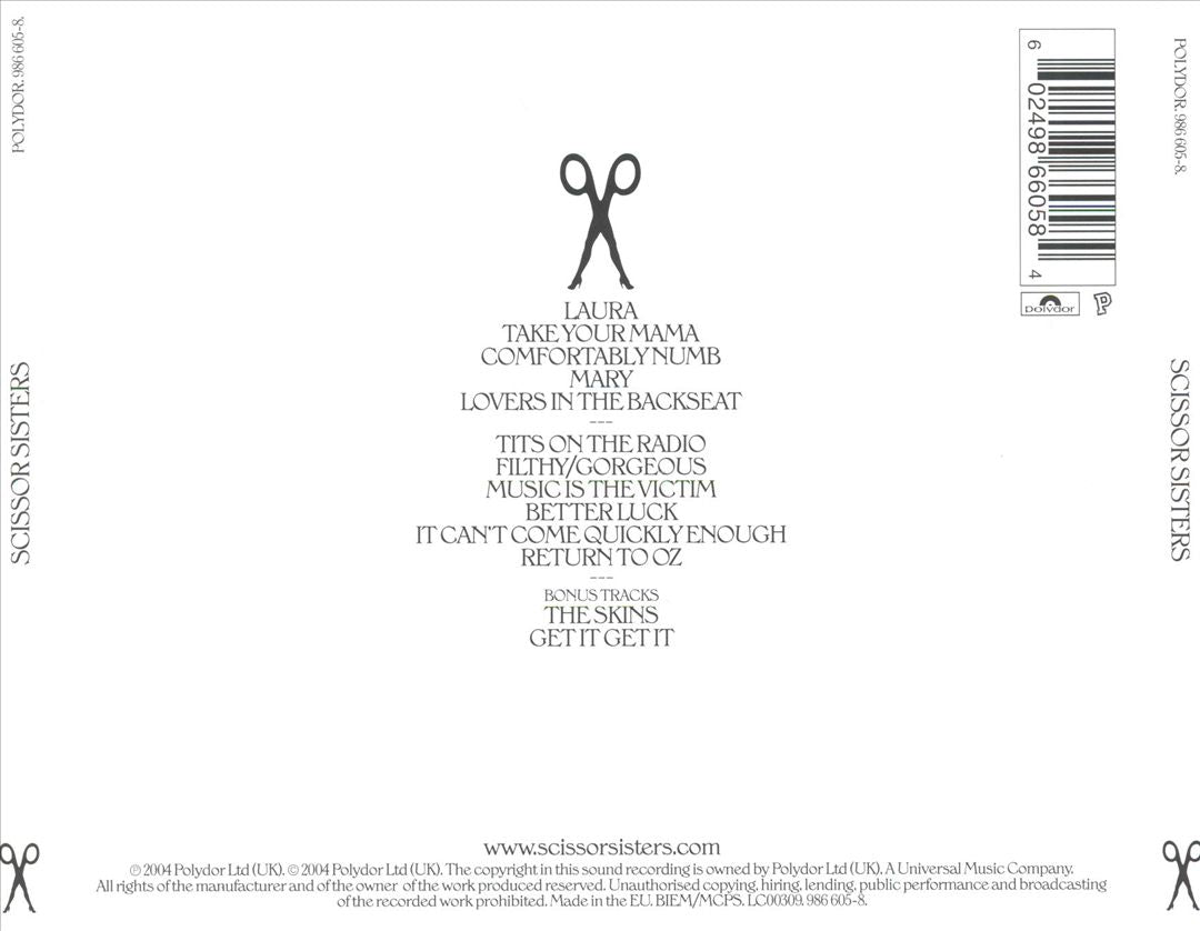 Scissor Sisters [UK Bonus Tracks] cover art