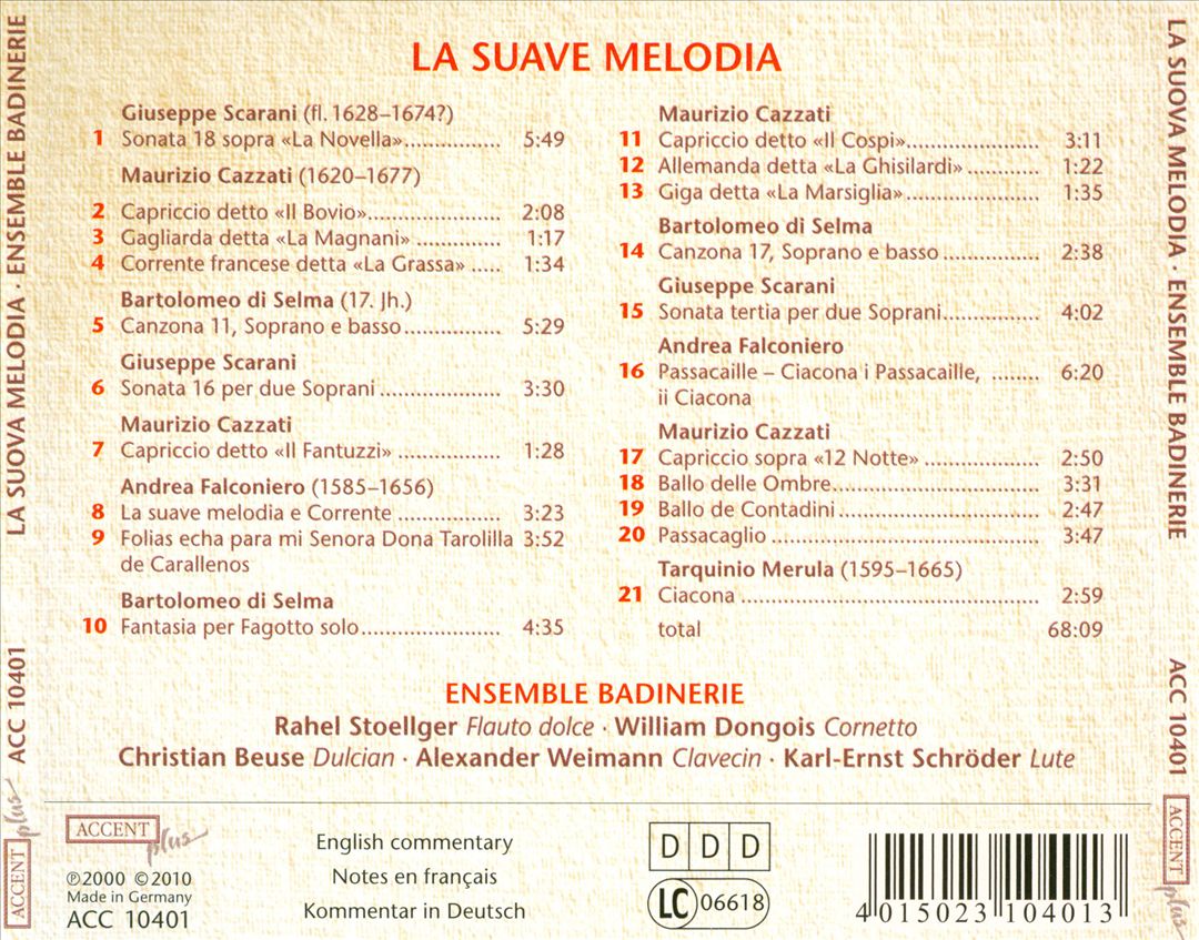 Suave Melodia cover art