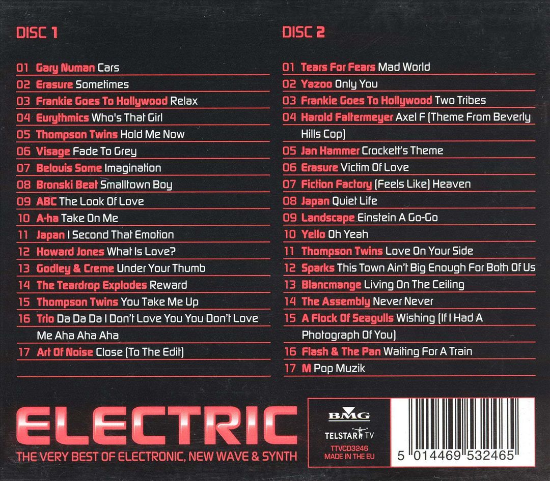 Electric: The Very Best Early Electronic, New Wave & Synth cover art