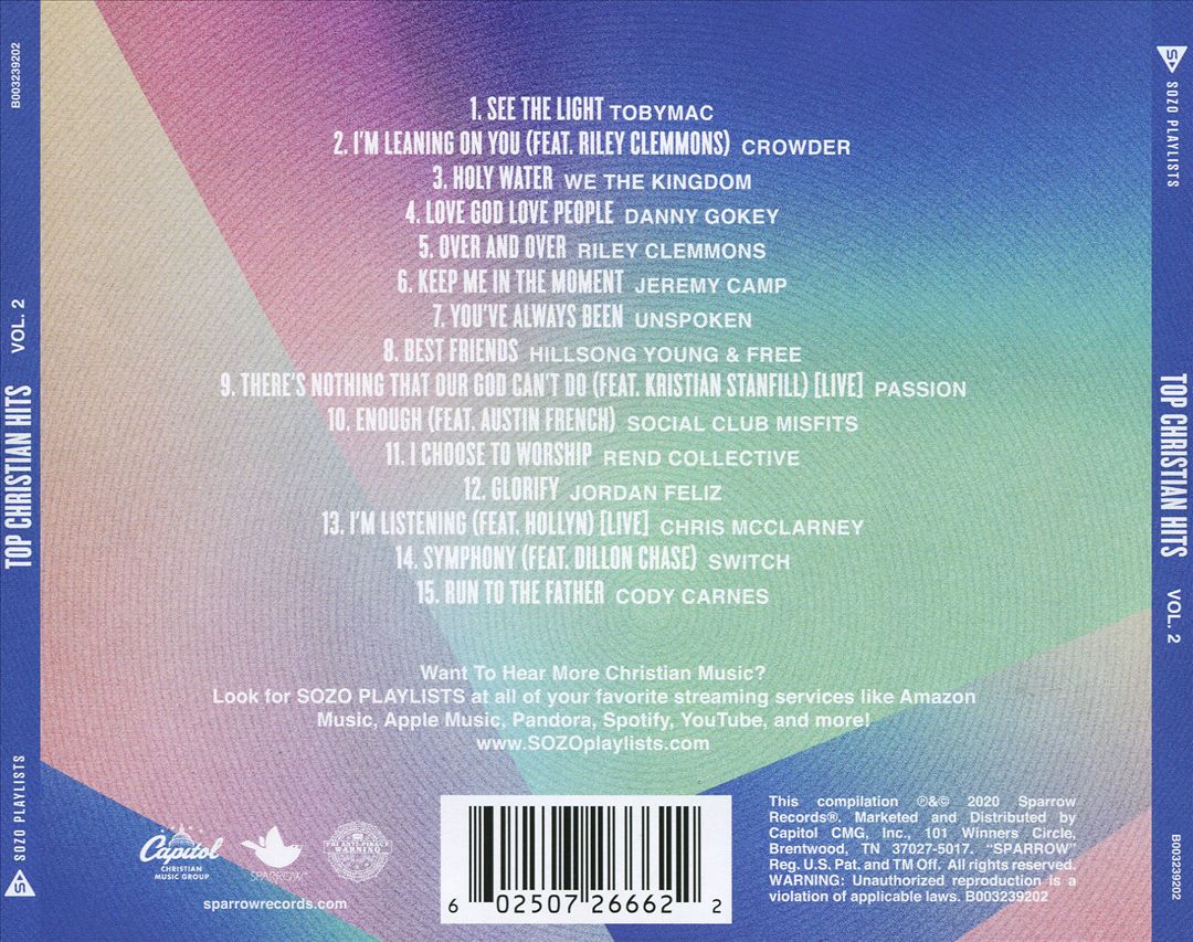 Sozo Playlists: Top Christian Hits, Vol. 2 cover art