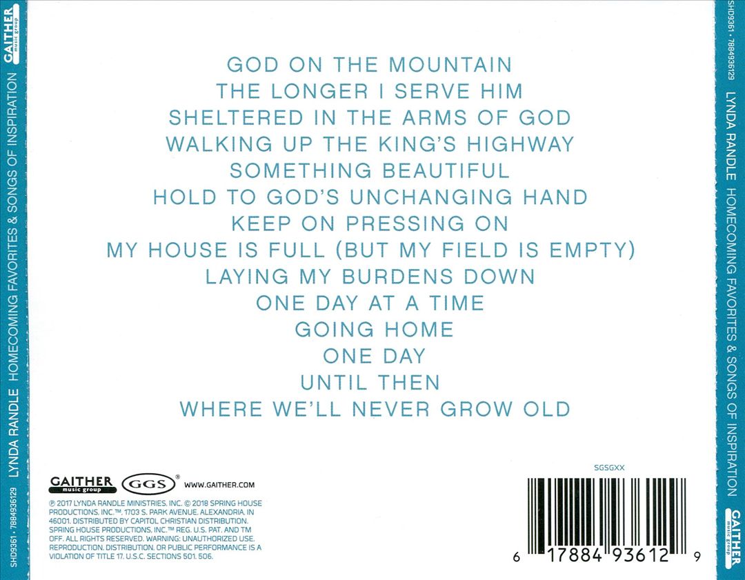 Homecoming Favorites & Songs of Inspiration, Vol. 1 cover art
