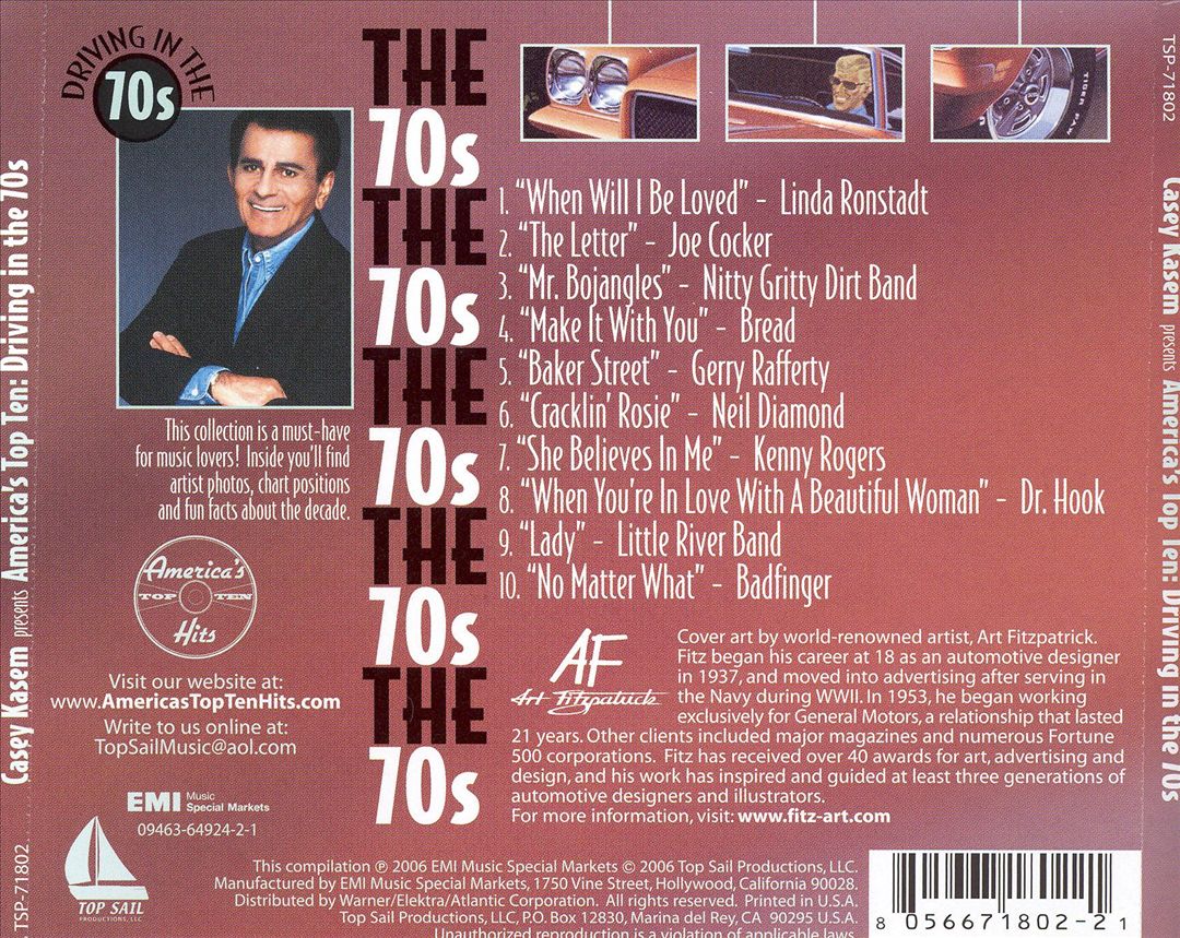 Casey Kasem: Driving in the 70s cover art