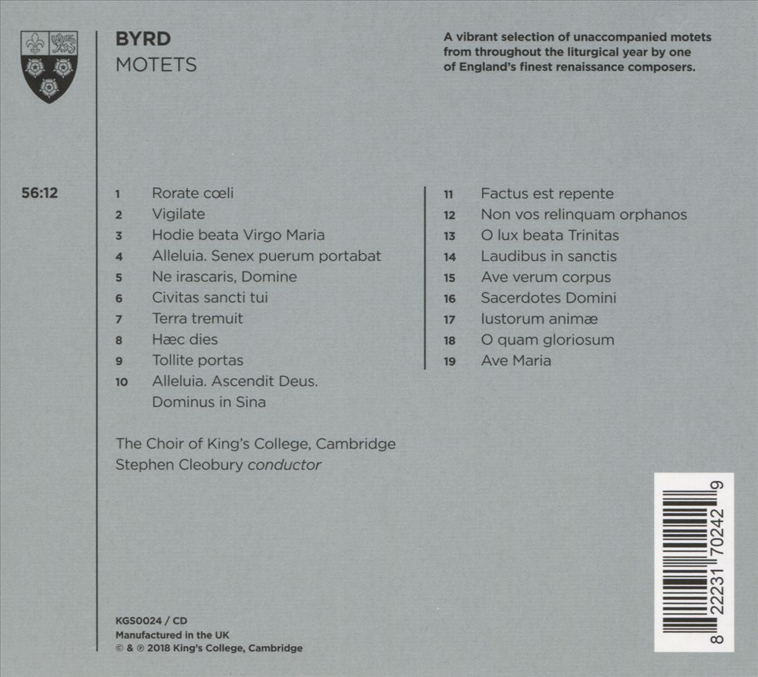 Byrd: Motets cover art