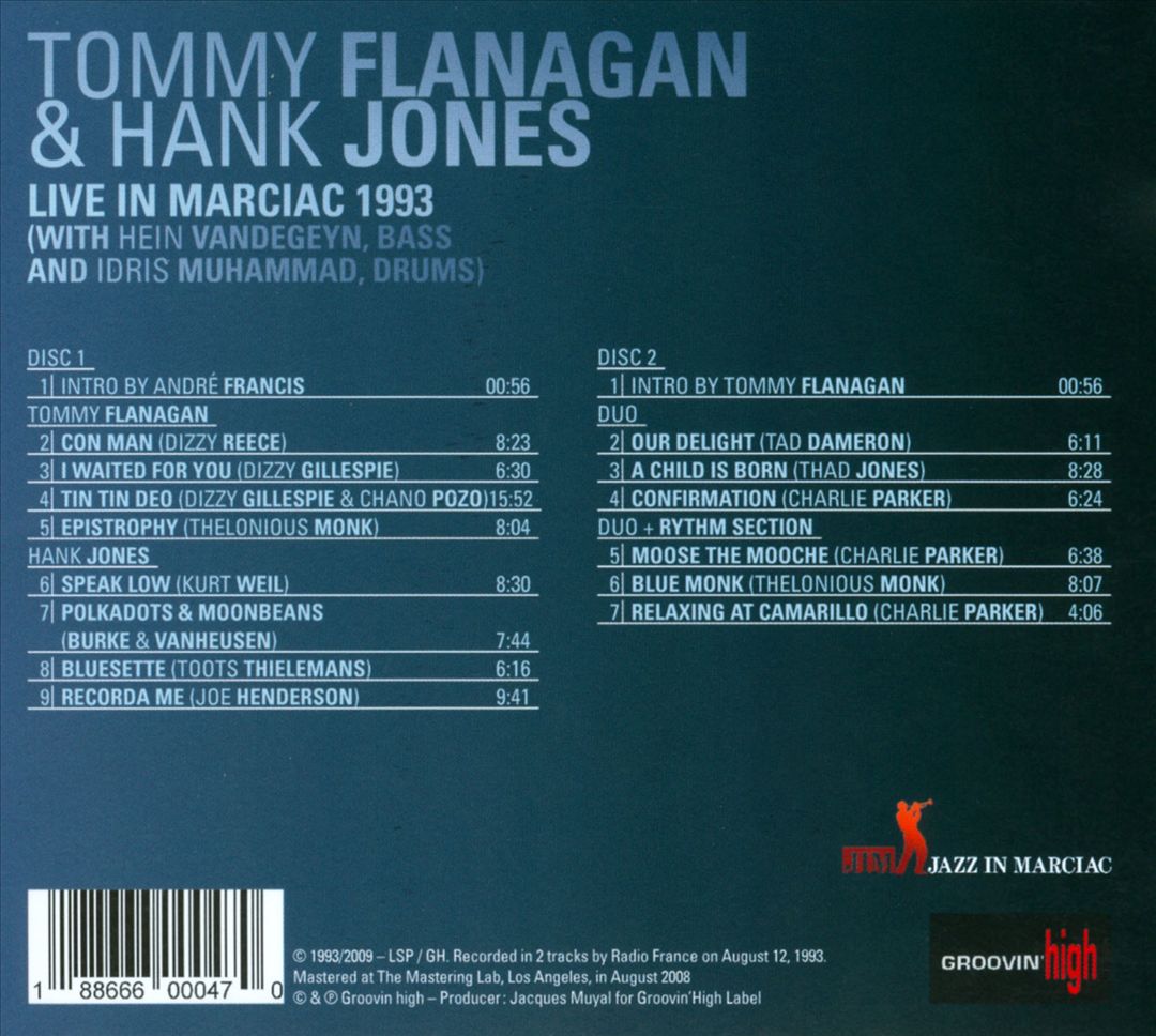 Live in Marciac 1993 cover art