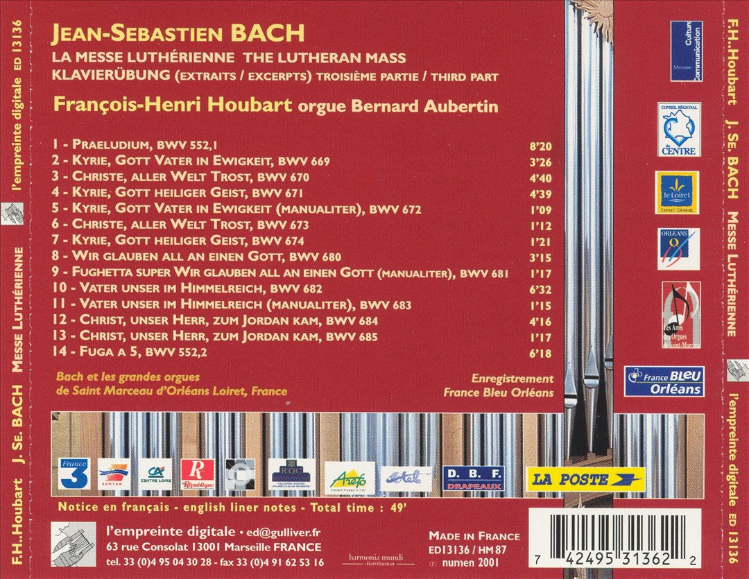 Bach: Klavierübung (Extraits); Messe Luthérian cover art