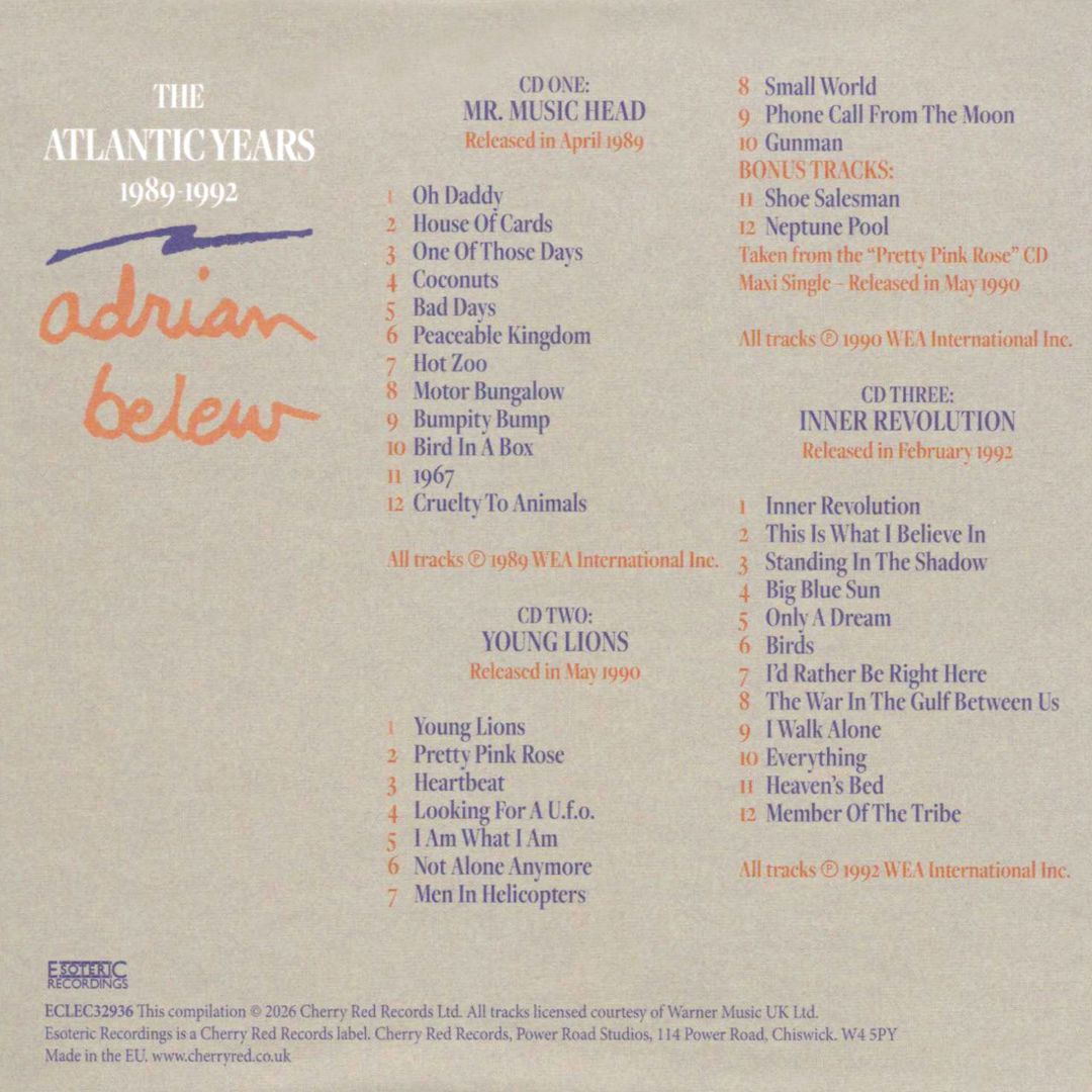 Atlantic Years 1989-1992 cover art
