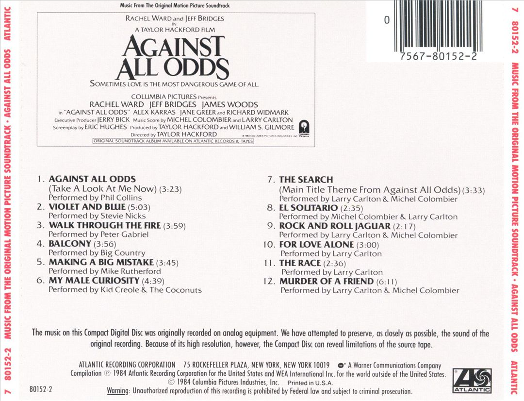 Against All Odds [Original Soundtrack] cover art