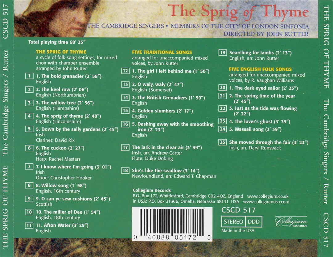 Spring of Thyme: Traditional Songs cover art