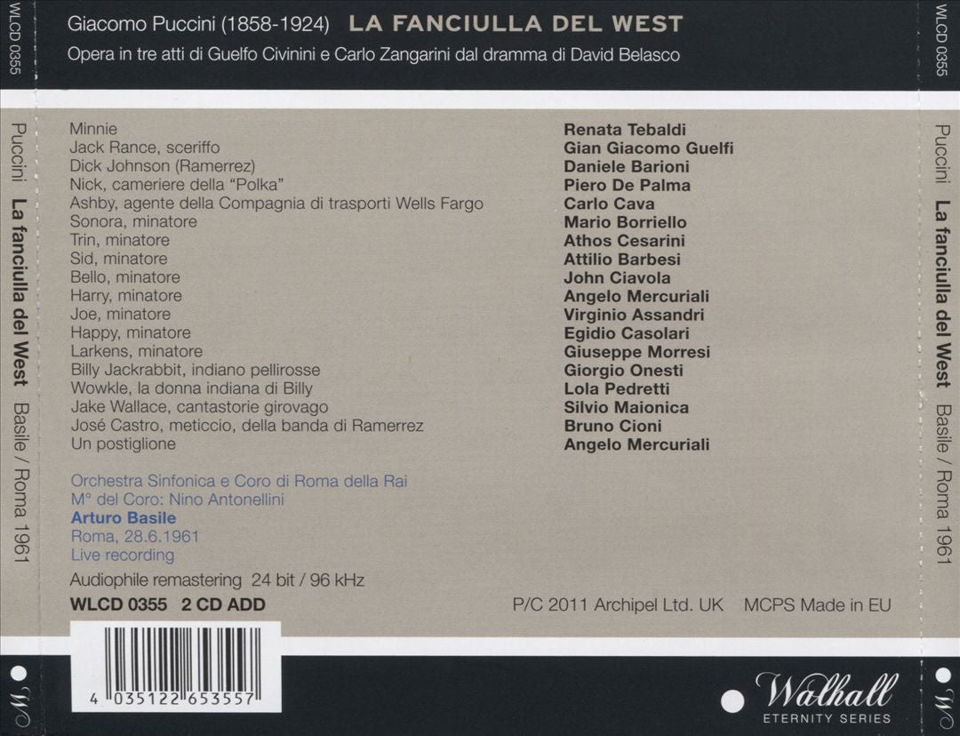 Puccini: La Fanciulla del West cover art