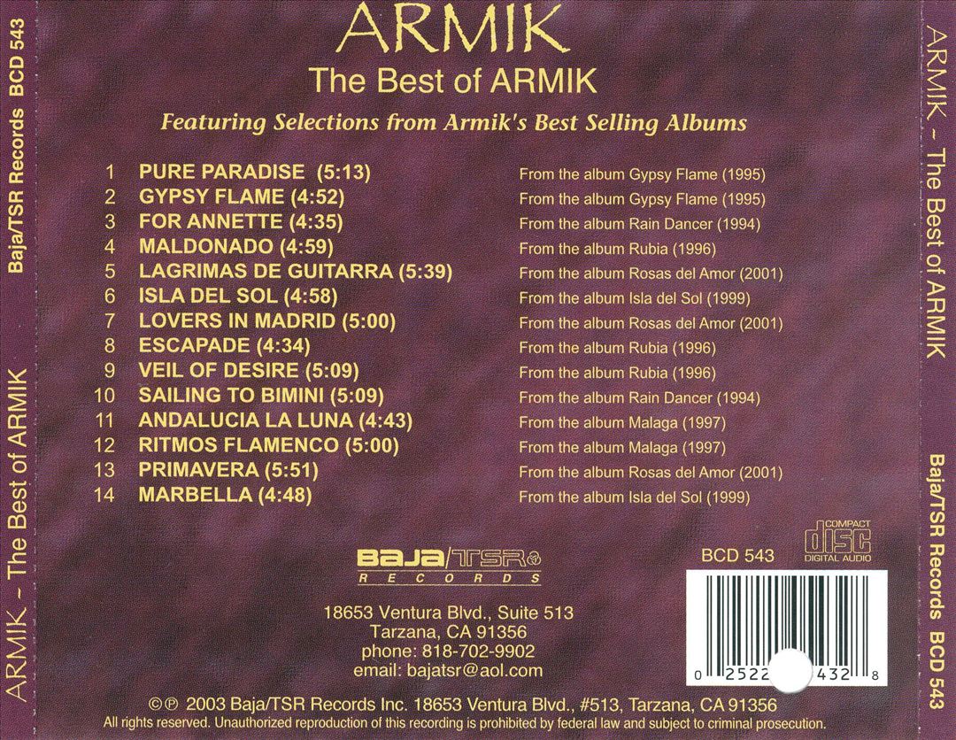 Best of Armik cover art