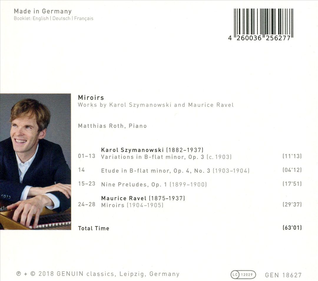 Miroirs: Works by Karol Szymanowski and Maurice Ravel cover art