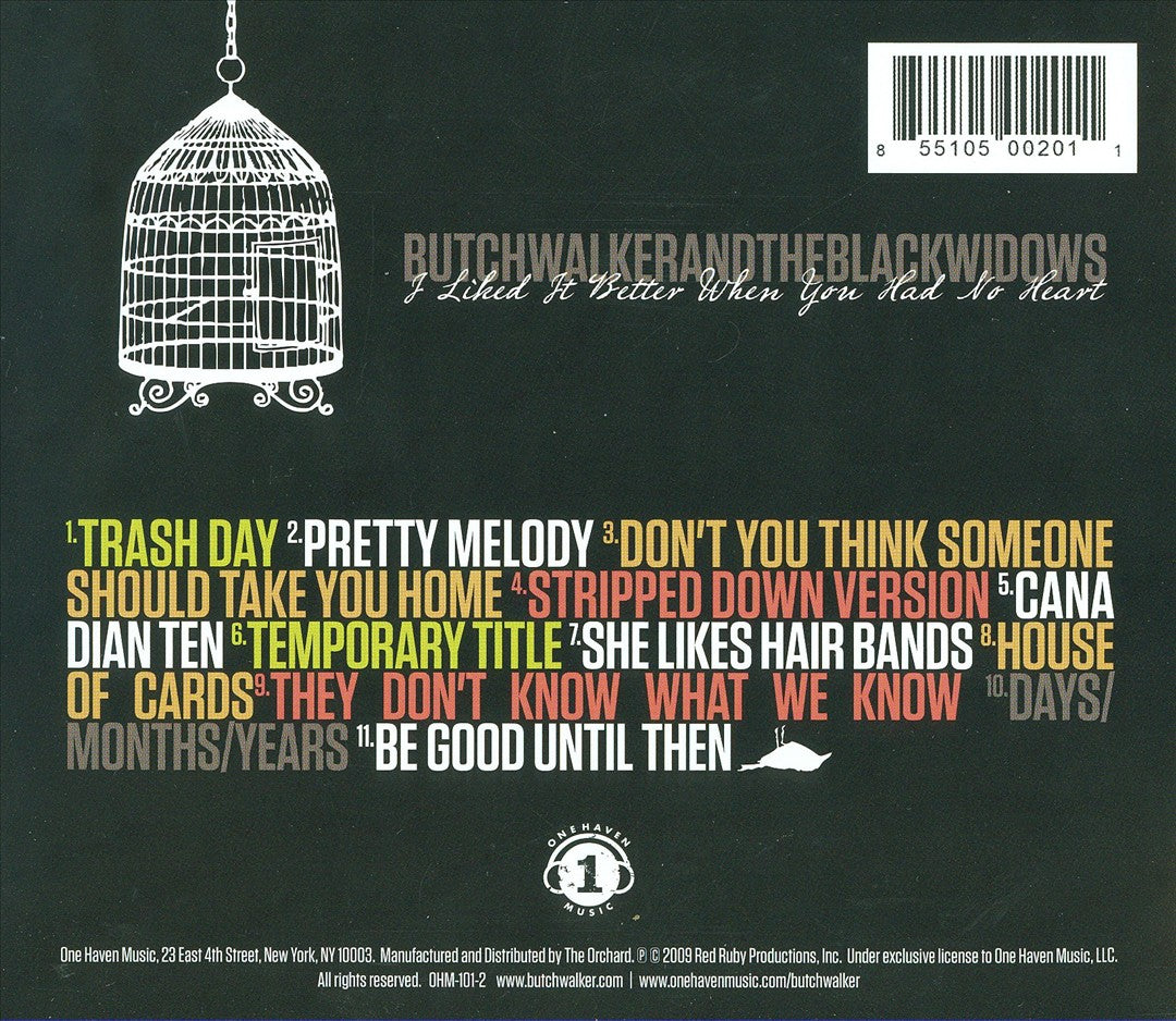 I Liked It Better When You Had No Heart cover art