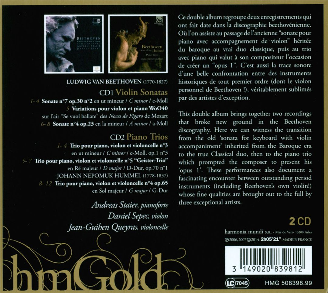 Beethoven: Violin Sonatas; Piano Trios cover art