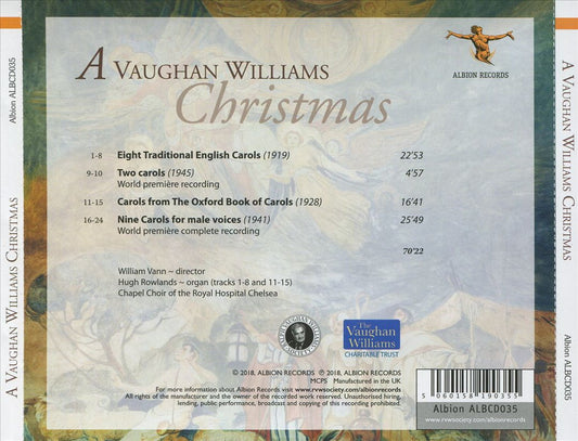 Vaughan Williams Christmas cover art