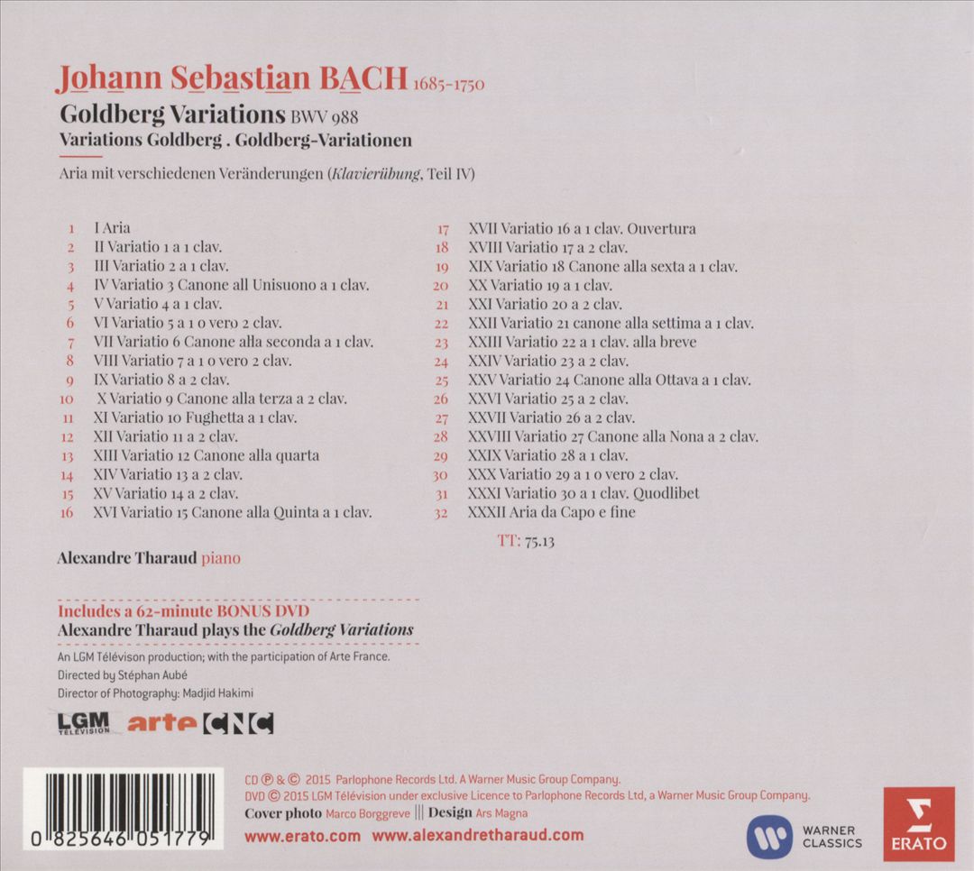 Bach: Goldberg Variations cover art