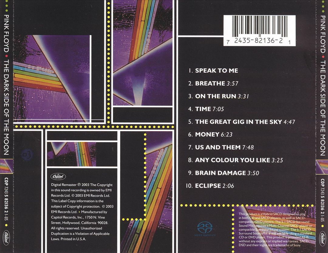 The Dark Side of the Moon [SACD] cover art