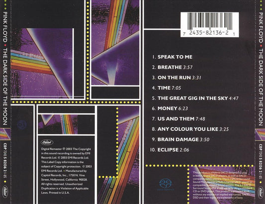 The Dark Side of the Moon [SACD] cover art