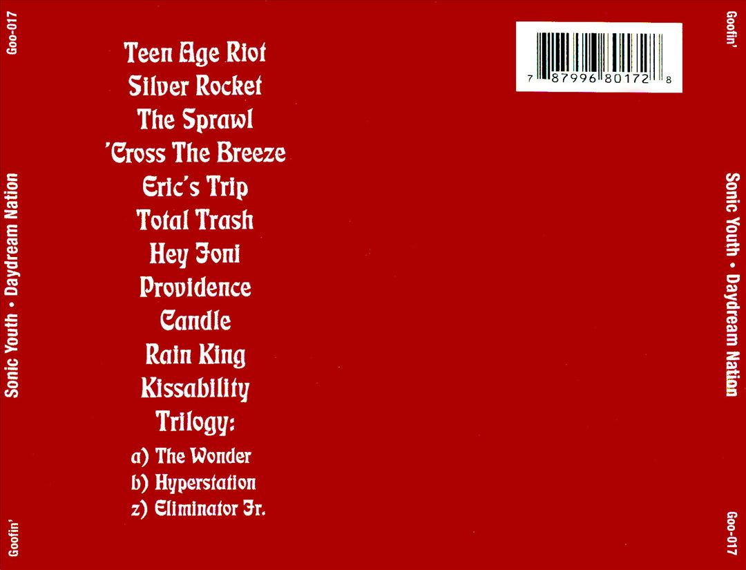 Daydream Nation cover art