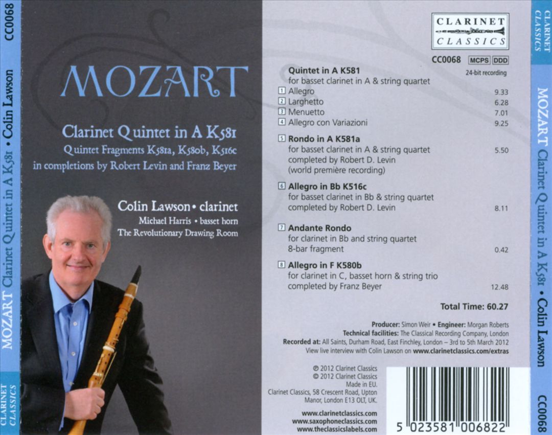 Mozart: Clarinet Quintet cover art