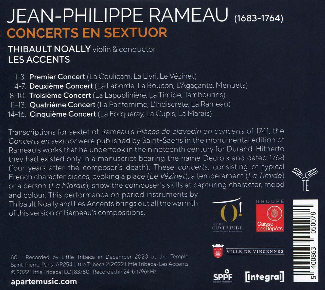 Rameau: Concerts en Sextuor cover art