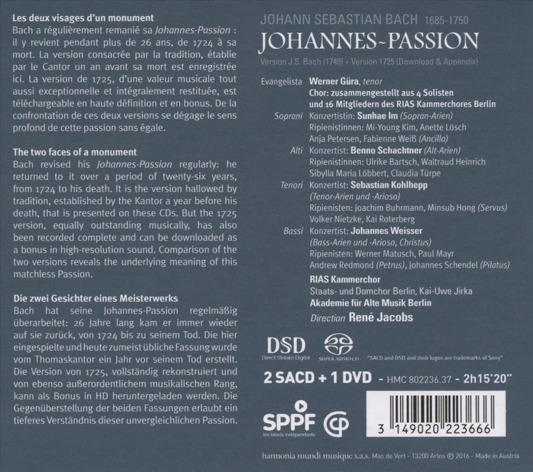 Bach: Johannes-Passion cover art