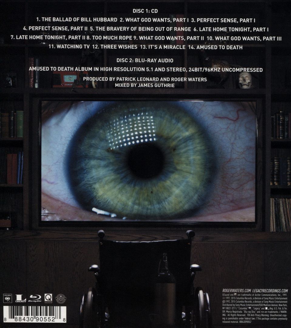 Amused to Death [CD/Blu-Ray] cover art