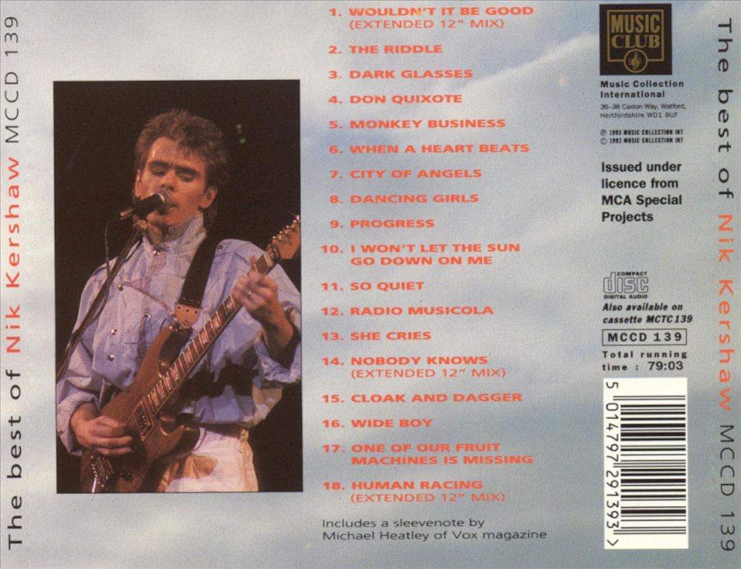 The Best of Nik Kershaw [Music Club] cover art