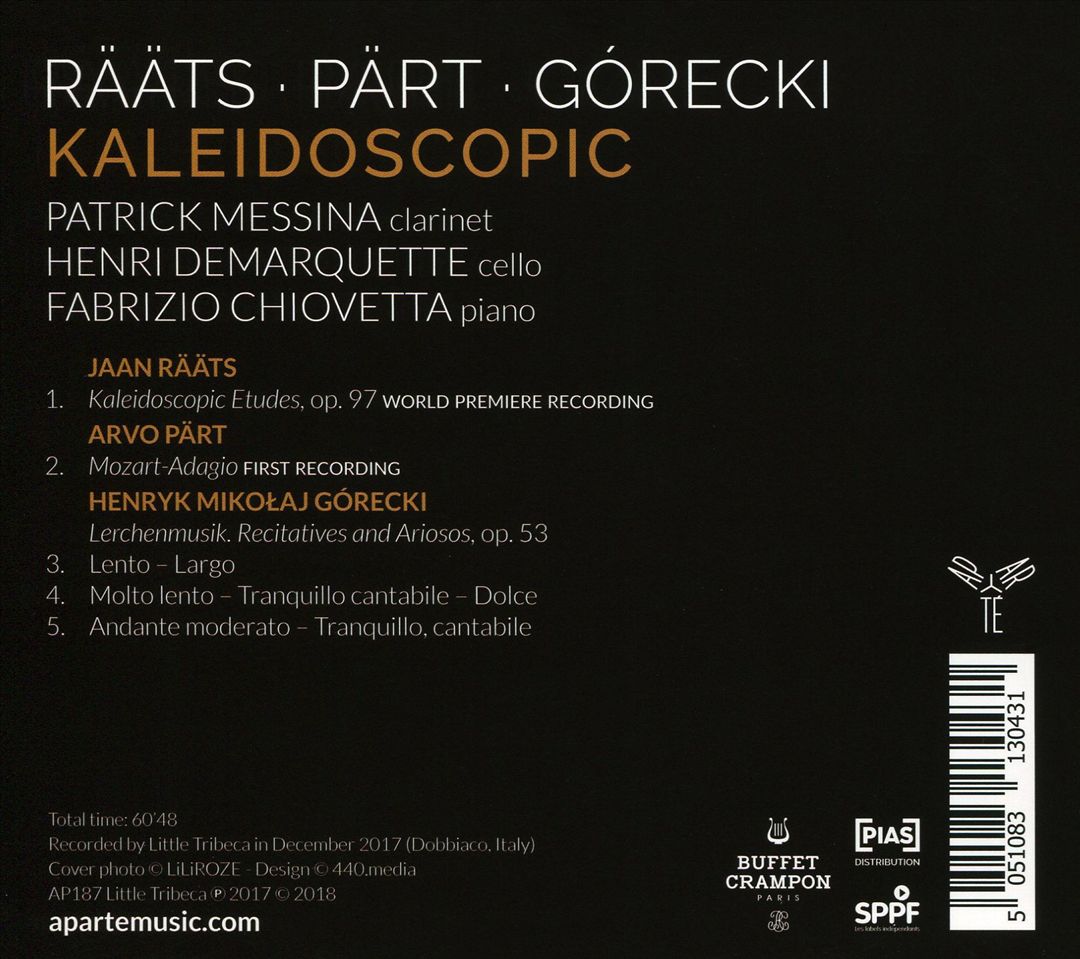 Kaleidoscopic: Rääts, Pärt, Górecki cover art