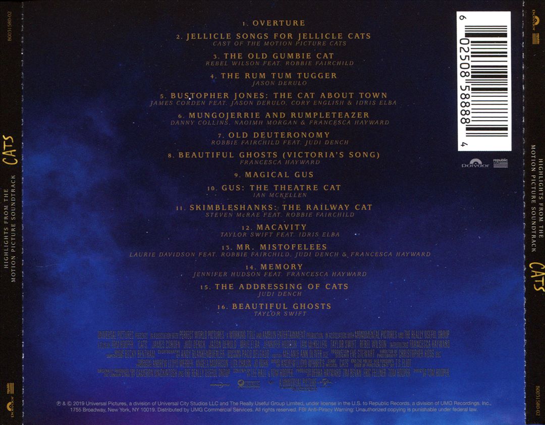 Cats [Original Motion Picture Soundtrack] cover art
