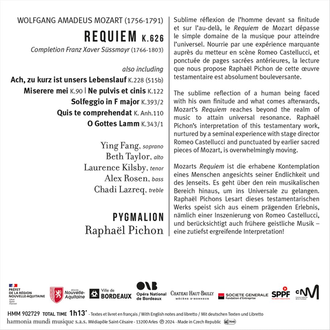Wolfgang Amadeus Mozart: Requiem cover art