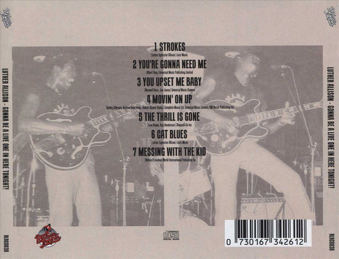 Gonna Be a Live One in Here Tonight cover art