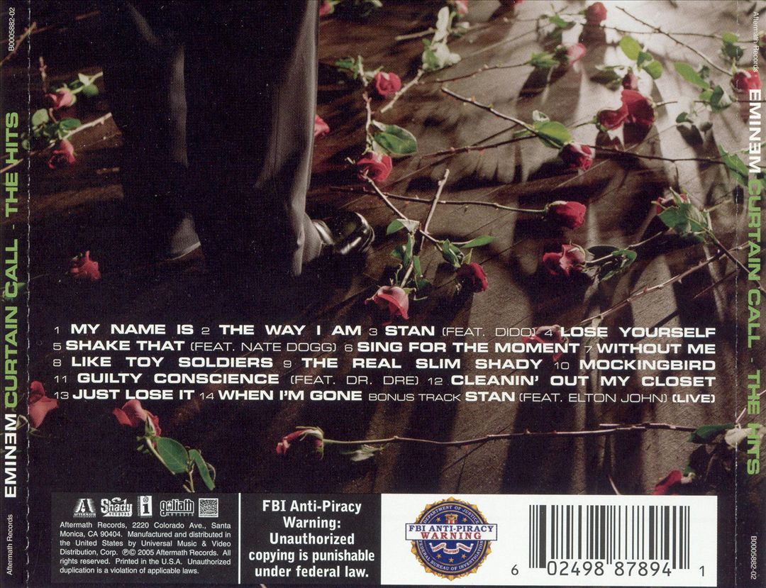 Curtain Call: The Hits [Clean] cover art