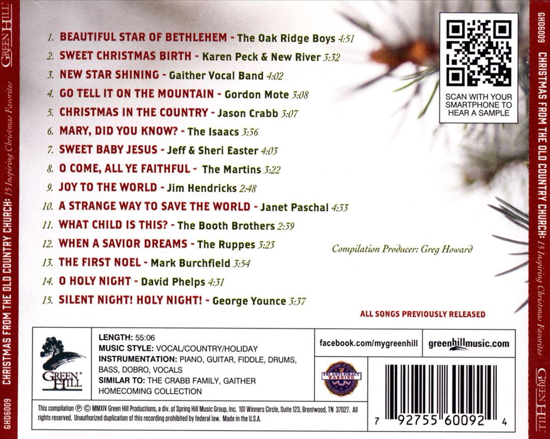 Christmas from the Old Country Church, Vol. 15: Inspiring Christmas Favorites cover art