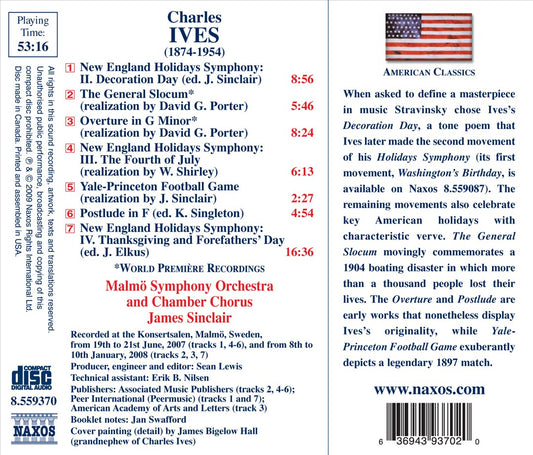 Charles Ives: Decoration Day; Fourth of July; Thanksgiving cover art