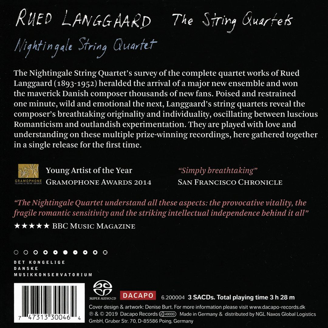 Rued Langgaard: The String Quartets cover art