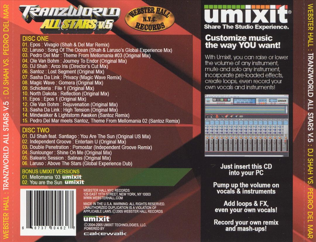 Tranzworld All Stars, Vol. 5 cover art