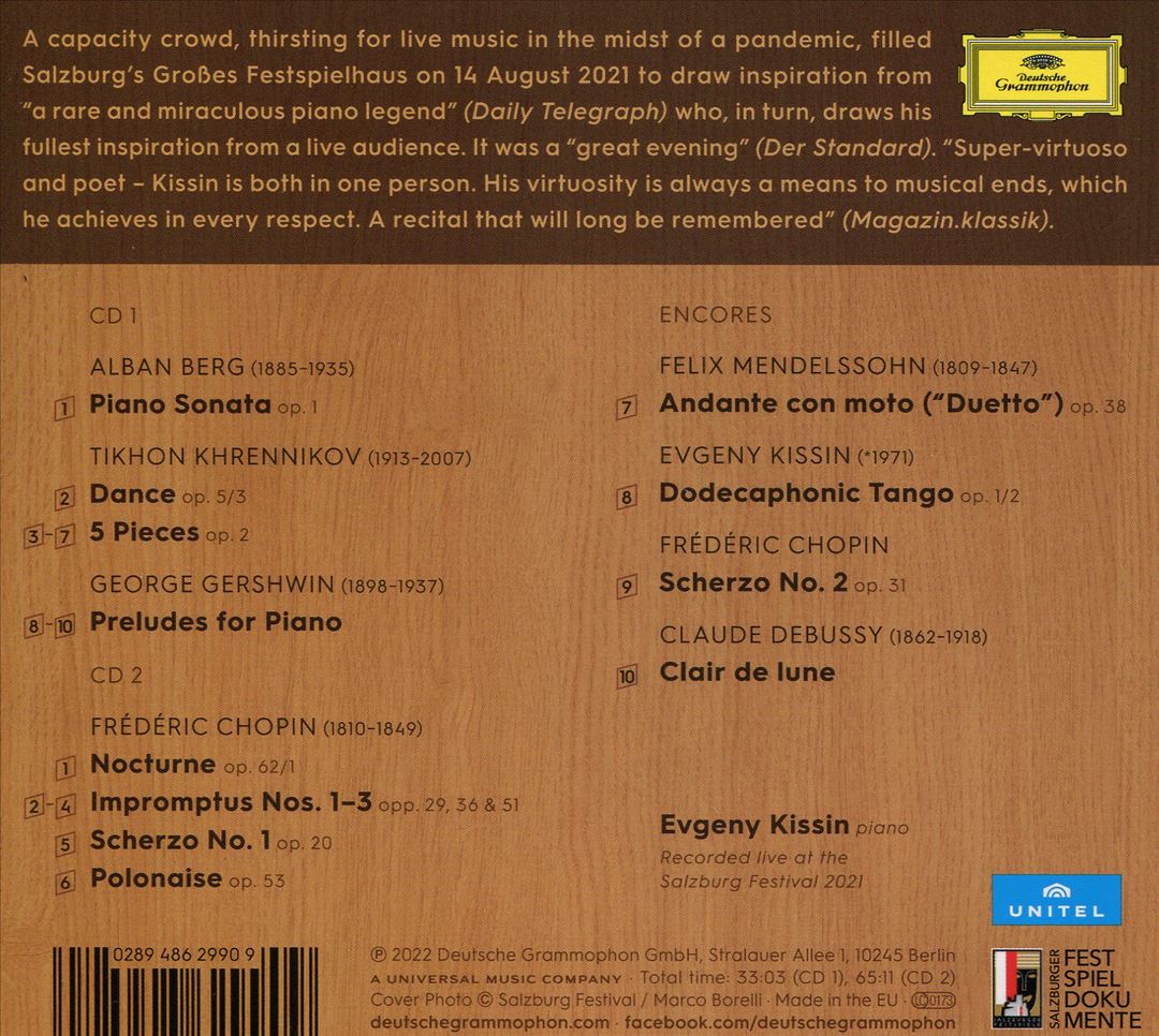 Salzburg Recital cover art