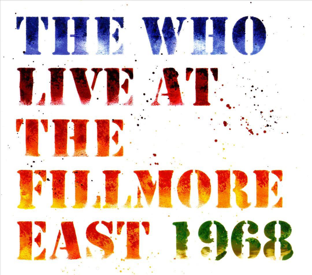 Live at the Fillmore East 1968 cover art