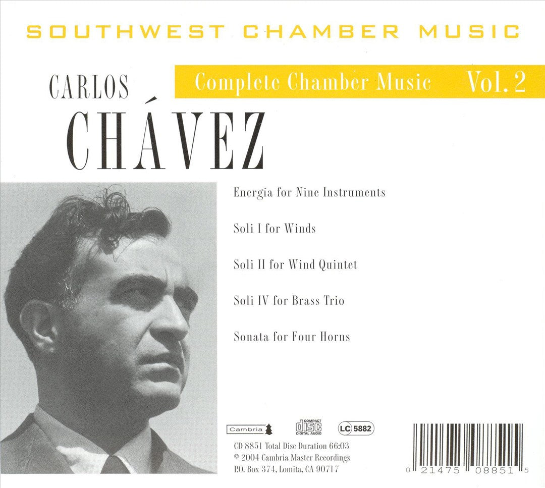 Carlos Chávez: Complete Chamber Music, Vol. 2 cover art