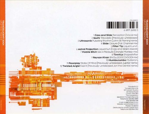 Trancelucent 2001 cover art