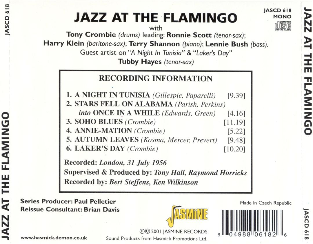 Jazz at the Flamingo cover art
