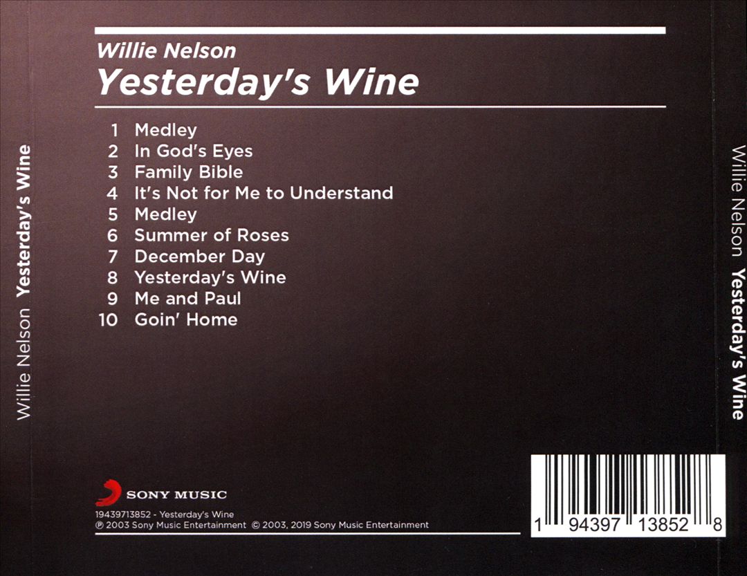 Yesterday's Wine cover art