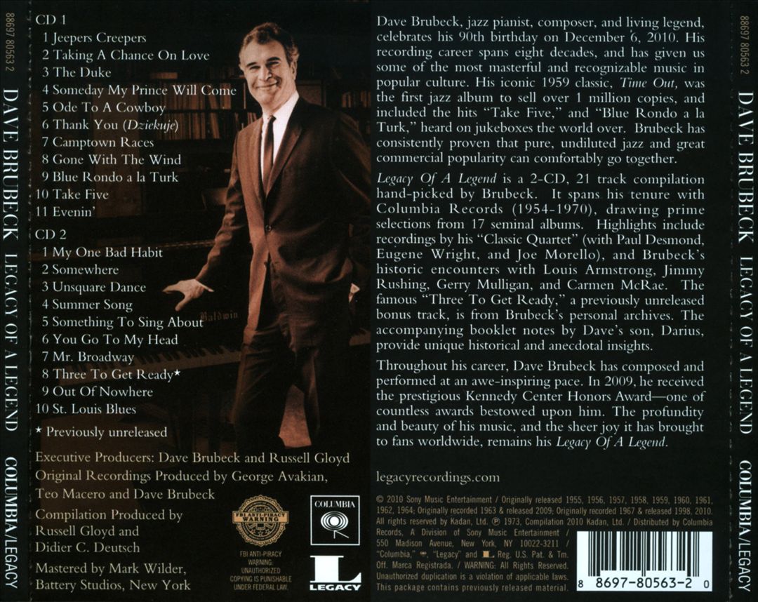 Legacy of a Legend cover art