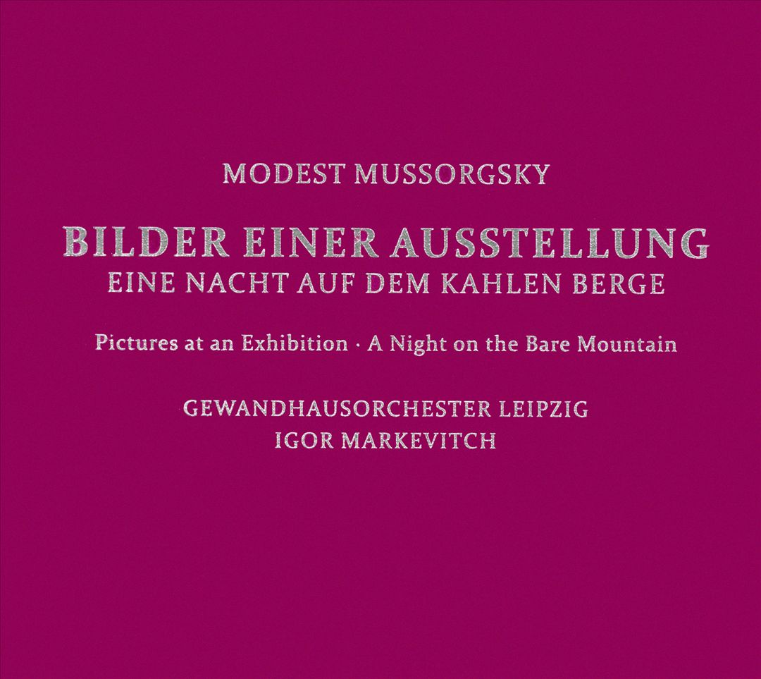 Modest Mussorgsky: Bilder einer Ausstellung cover art