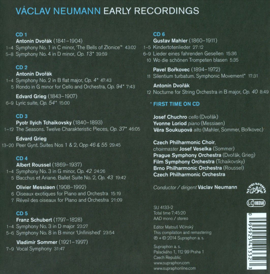 Václav Neumann: Early Recordings cover art