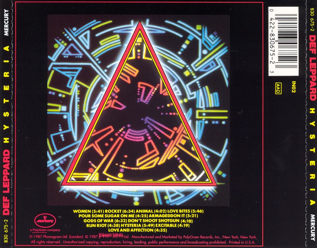 Hysteria cover art