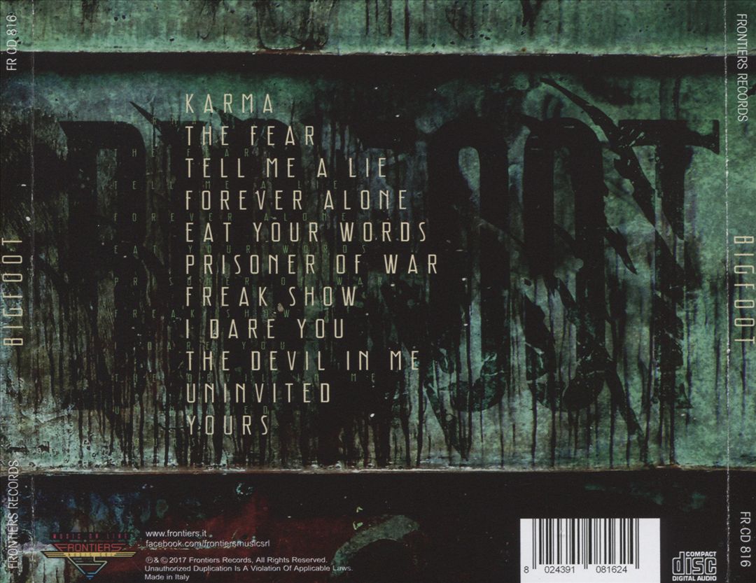 Bigfoot cover art