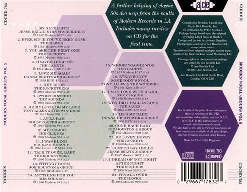 Modern Vocal Groups, Vol. 5 cover art
