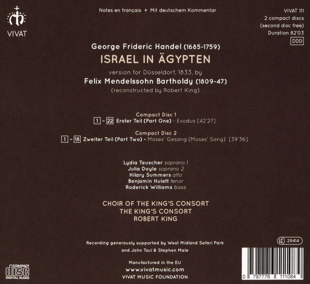 Handel: Israel in Ägypten cover art