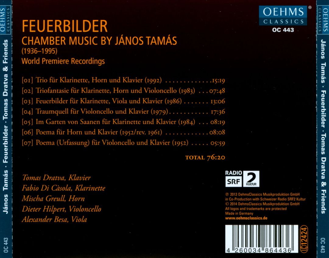 János Tamás: Feuerbilder cover art